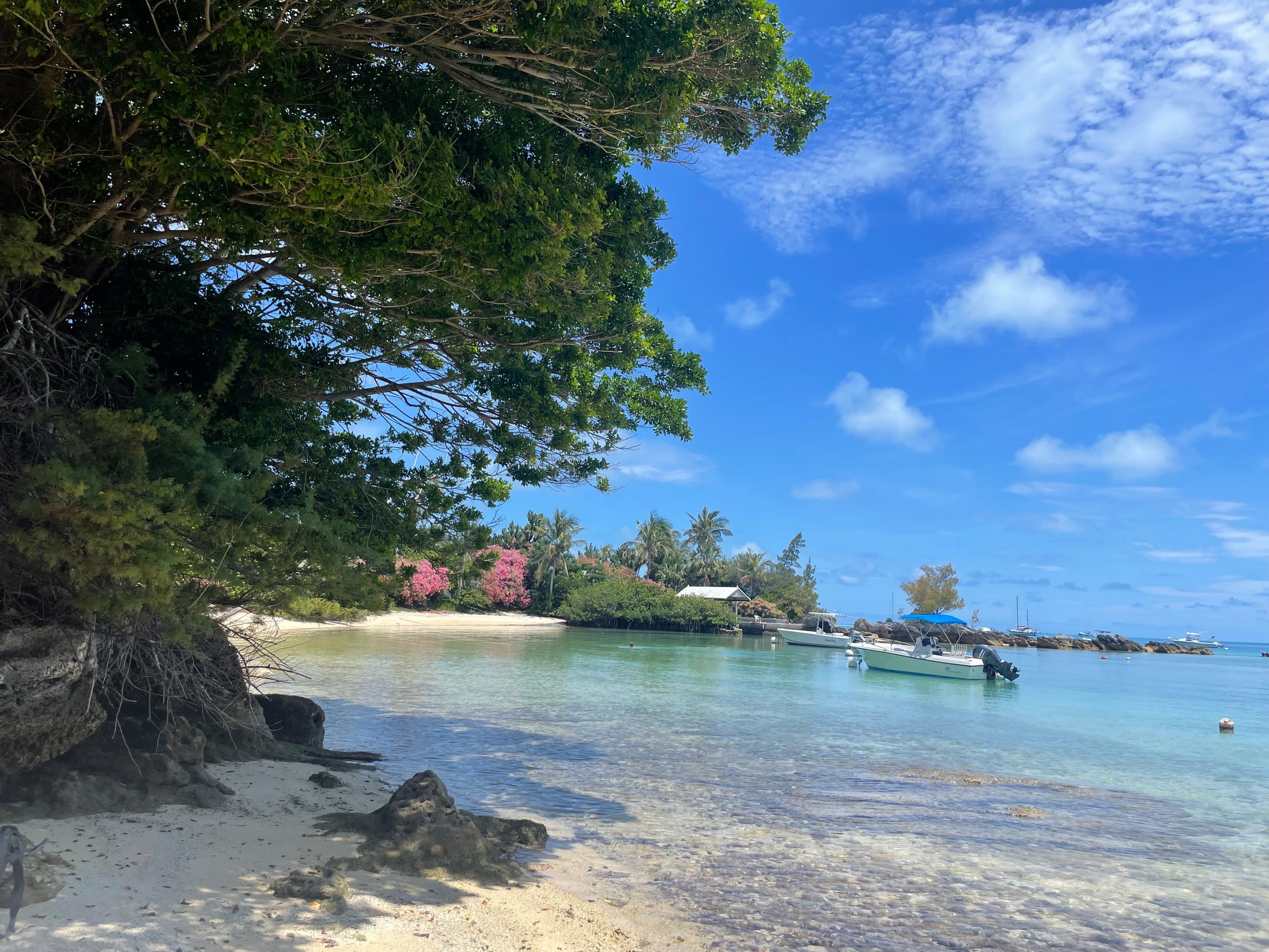 Private beach