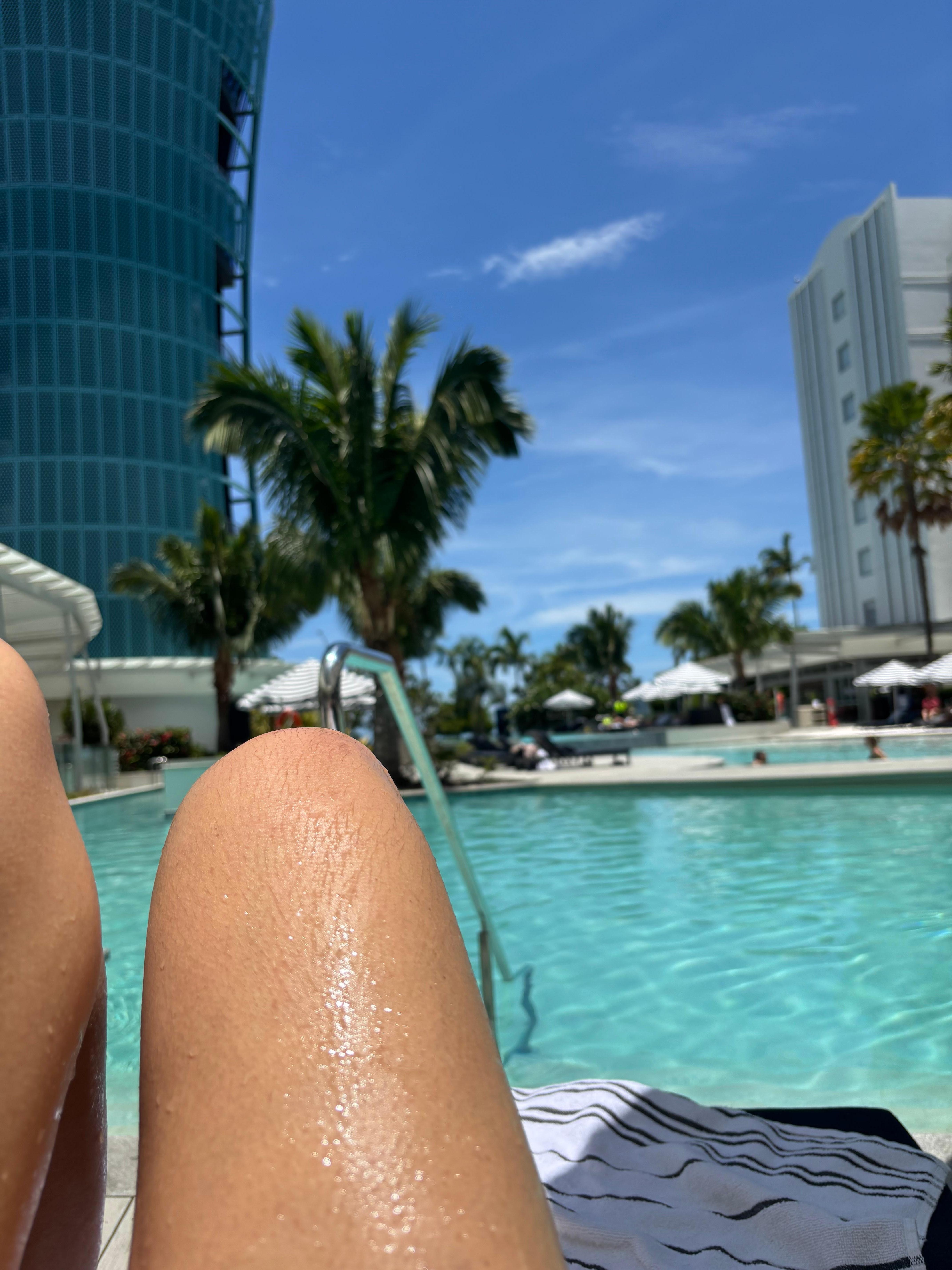 Relaxing by the pool Crystalbrook Riley you are sensational ❤️