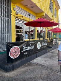 Rustica had great pizza and wings!