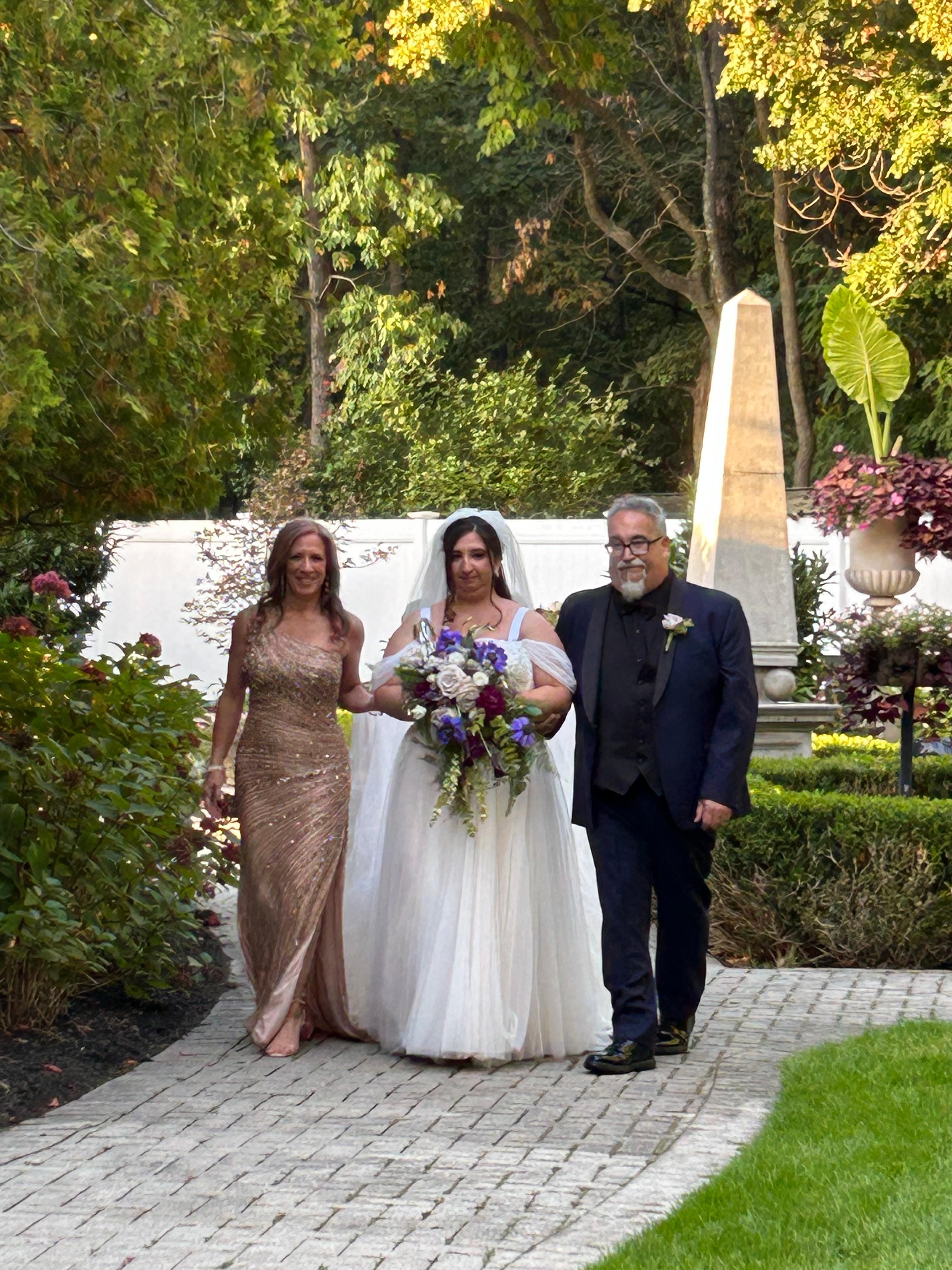 Bride and parents 