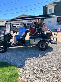 Add-on golf cart a big plus!
