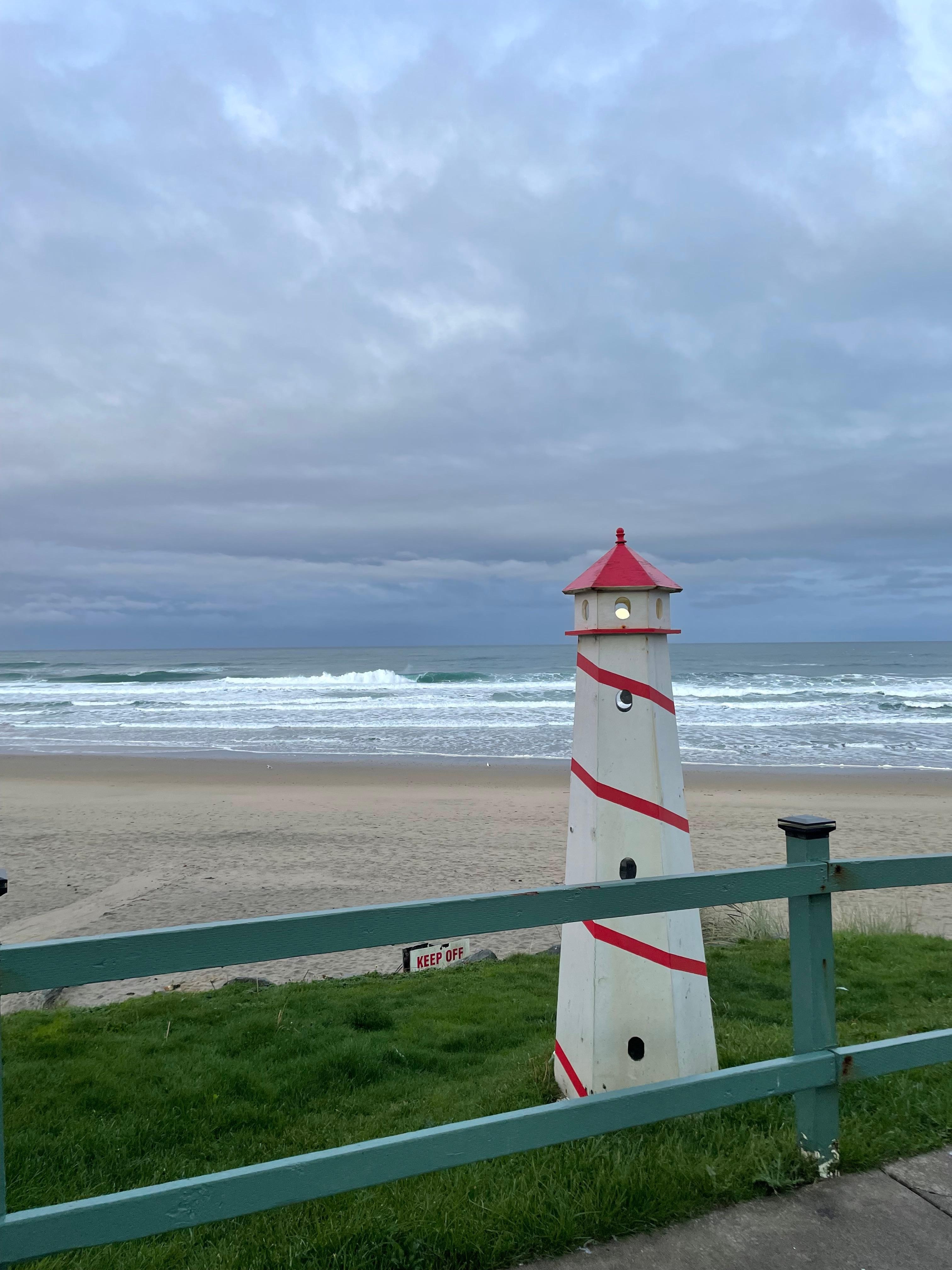 View from path to beach. Easy beach access.