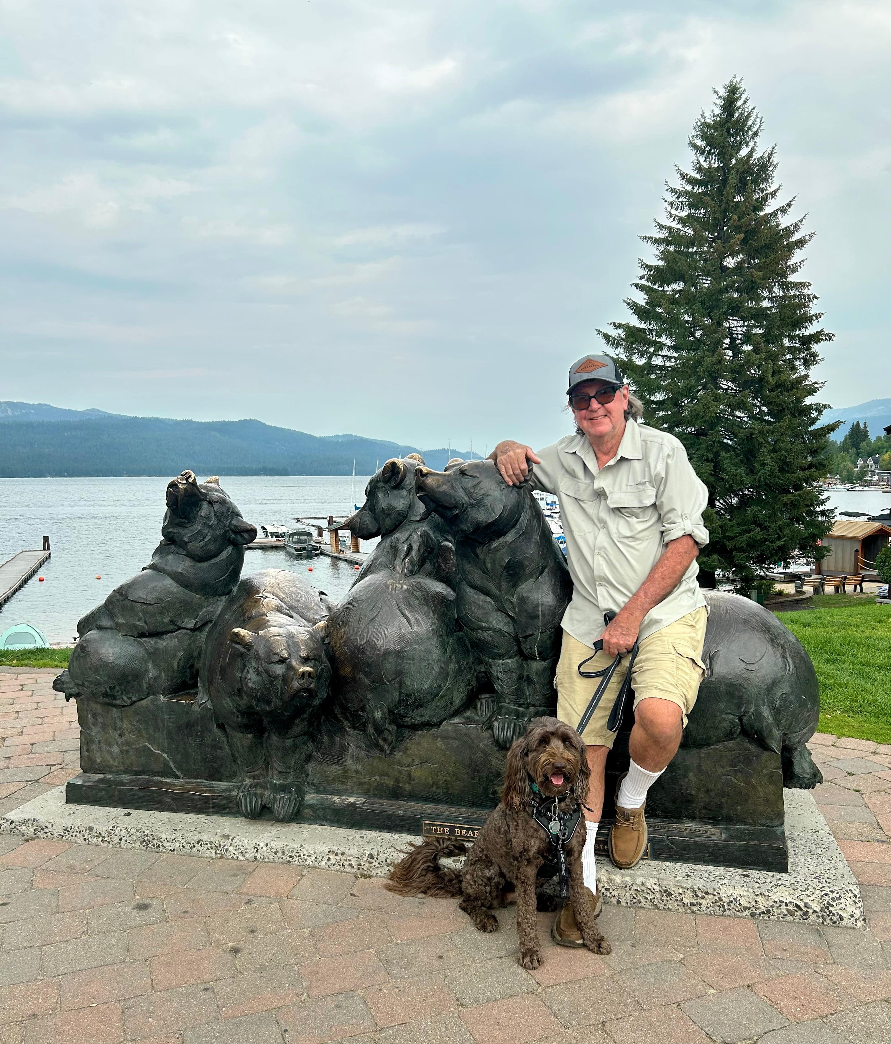 The view about two blocks from the unit. We had gone white river rafting and saw a baby cub looking for mama bear on the Payette River so this meant a lot to us.