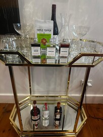 Loft bar cart