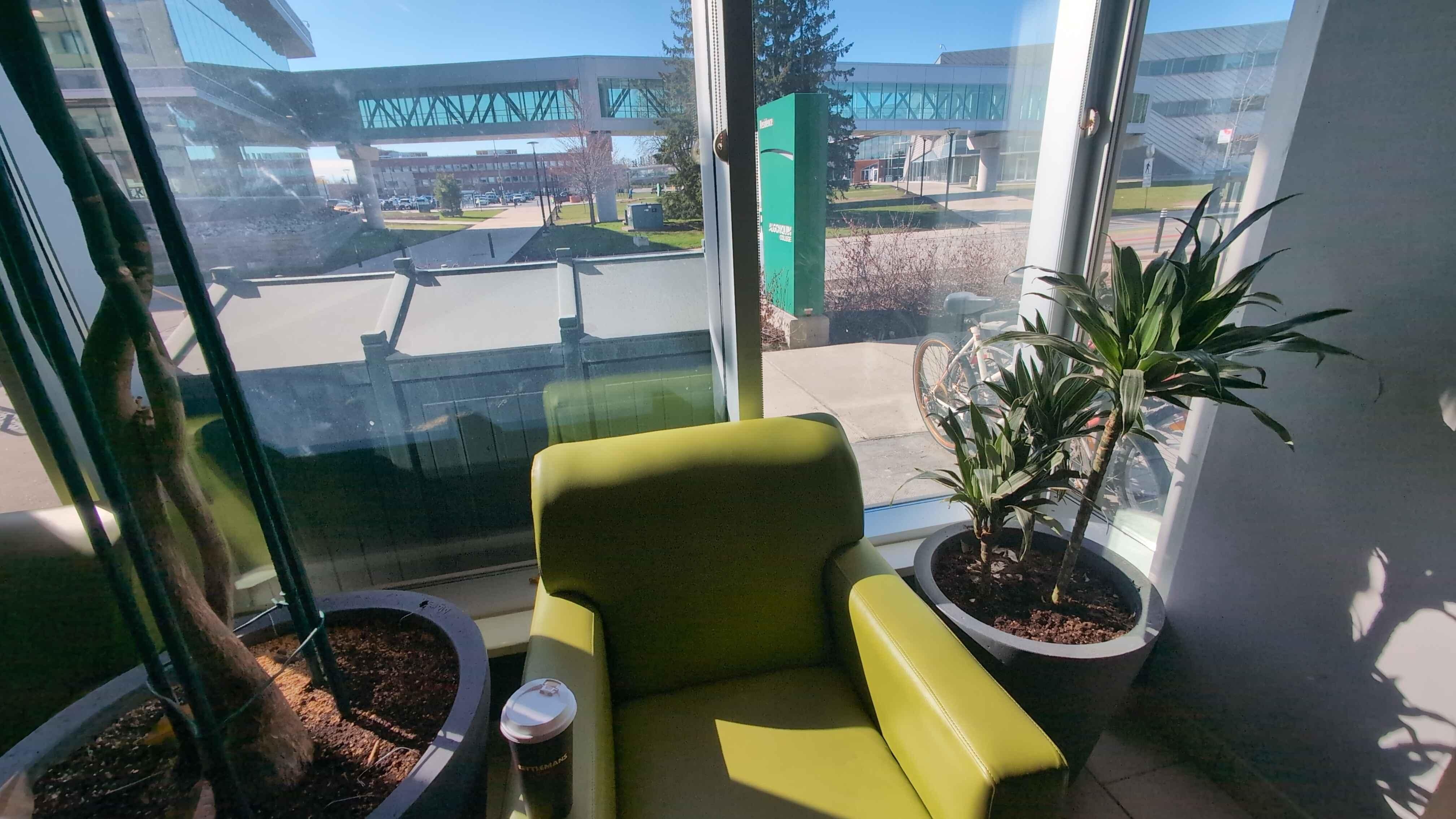 view from lobby, inside main doors pictured
