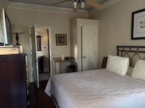 Kind of on the small size, but the bed was comfortable.