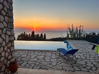 Sunset view from pool
