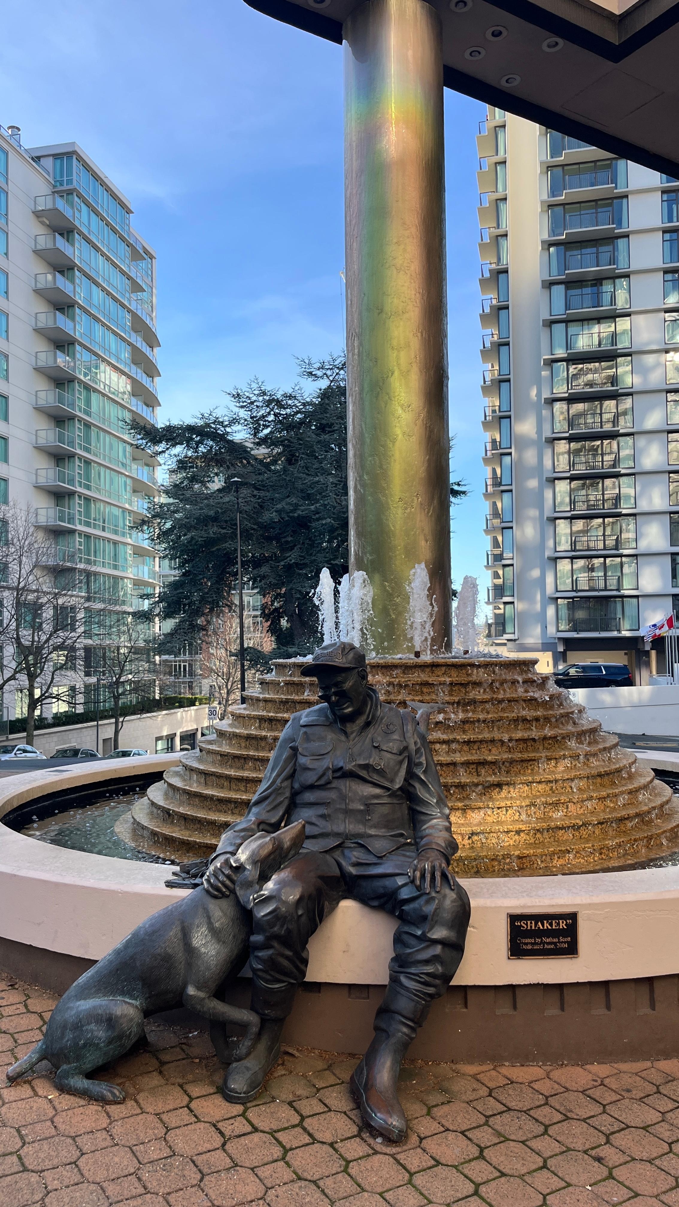Water fountain out front of the hotel