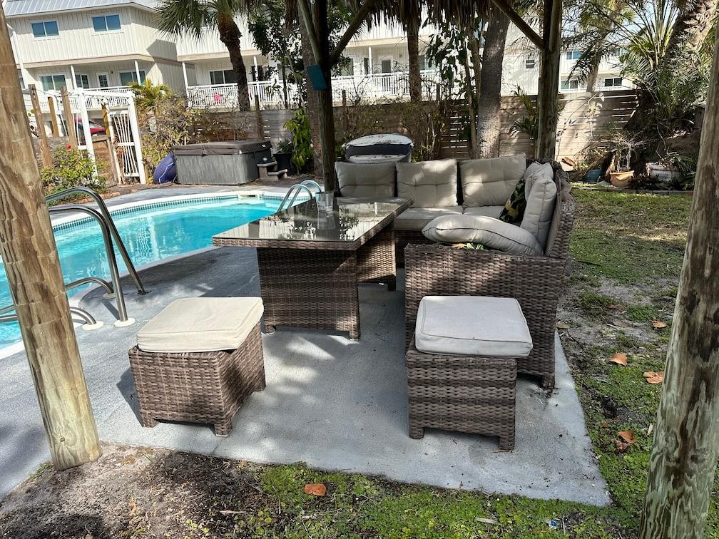 seating under pergola