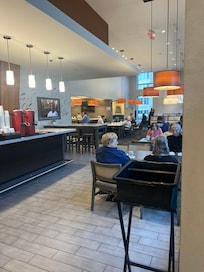 View into restaurant/ breakfast room.
