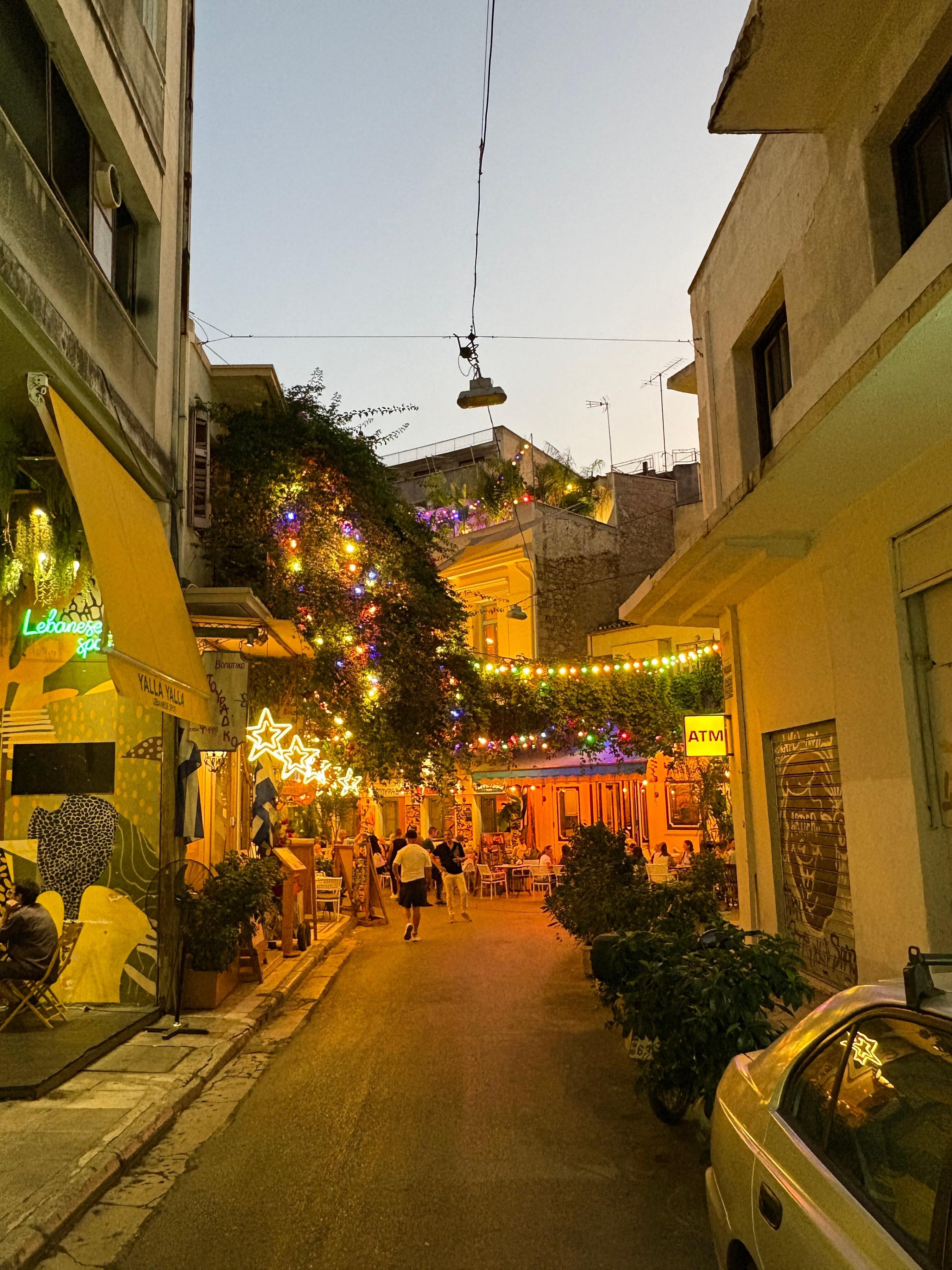 Withing a few mins walk, there is a plethora of restaurants, cafes, the pysiri square etc.