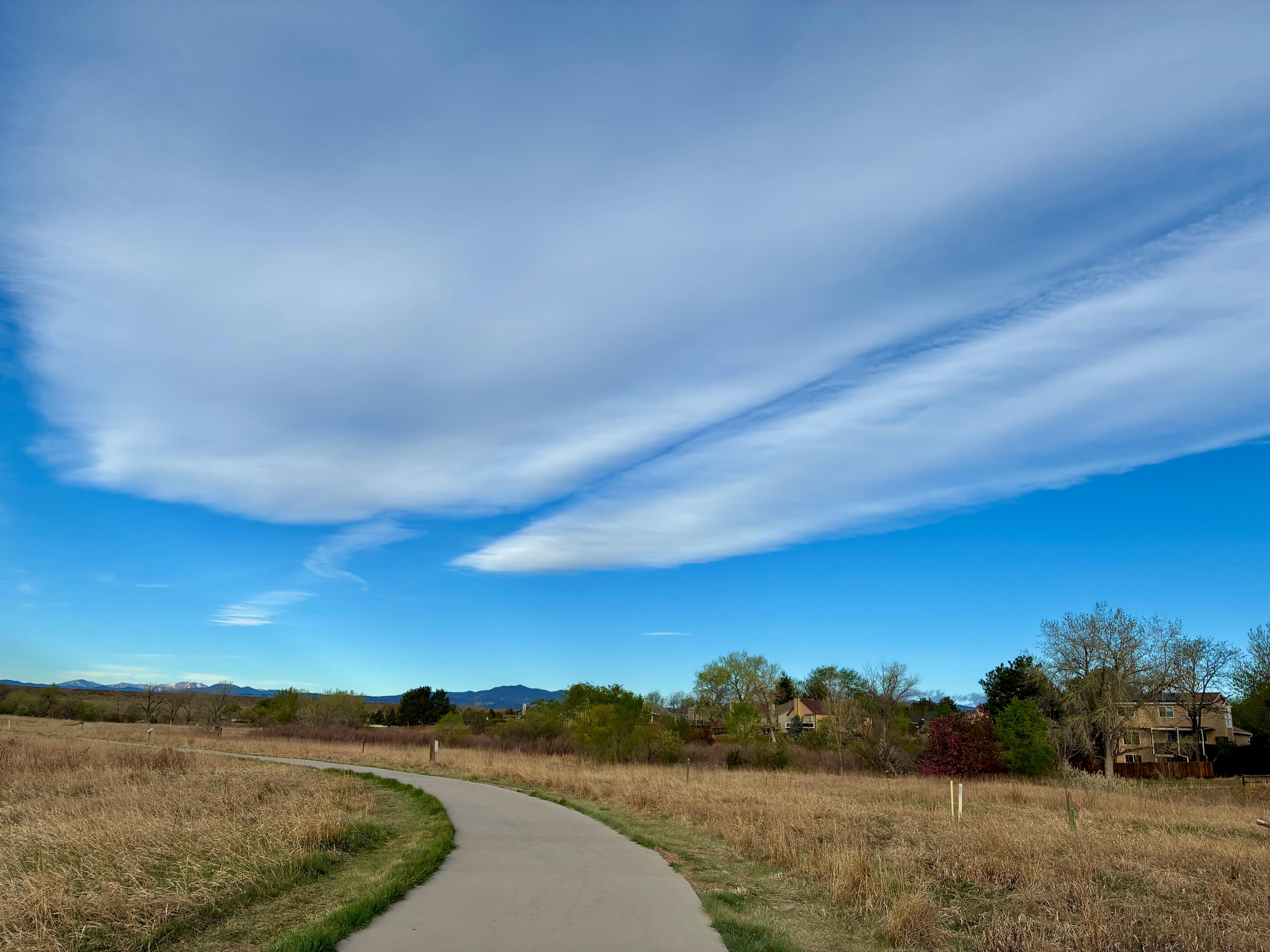 A great shot I took of the trail a block across the street from this property.