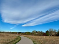A great shot I took of the trail a block across the street from this property.