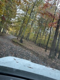 Beware of deep ditches on both sides of driveway and remote location making it impractical to find at night.