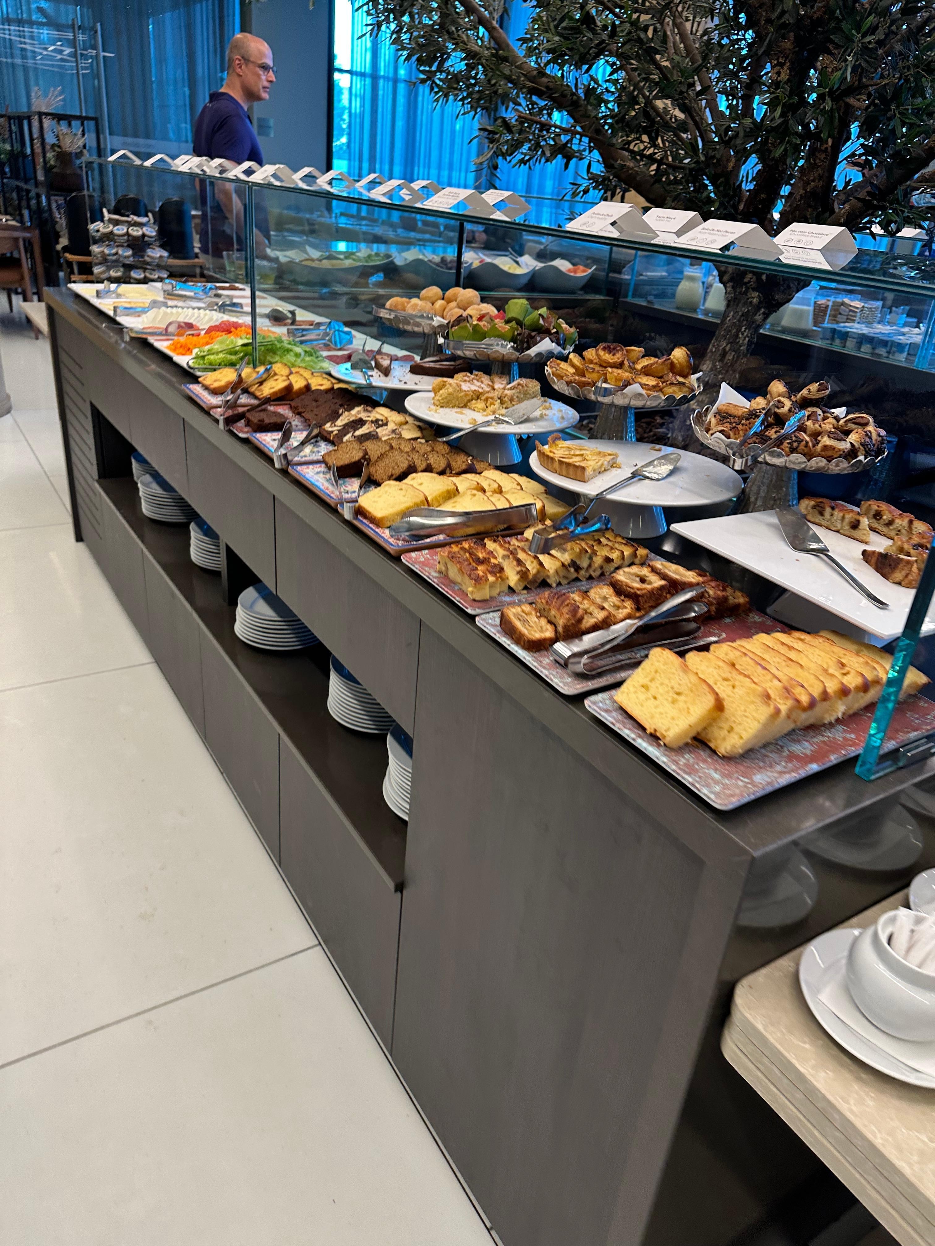 One of the many breakfast bar areas
