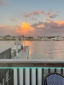 From the waterside deck at Caddy’s restaurant. One of many great places to eat.