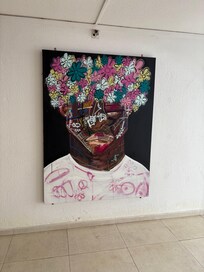 Awful grafity art all over the hotel