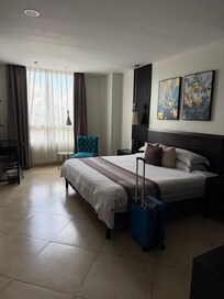 The bathroom was to my right.