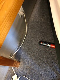 Some guest lost under bed. Dust!