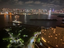 The view of downtown Tokyo from our room