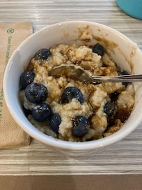 Great big fresh blueberries for my oatmeal!