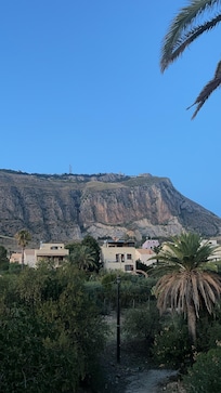 The view from the outdoor dining space