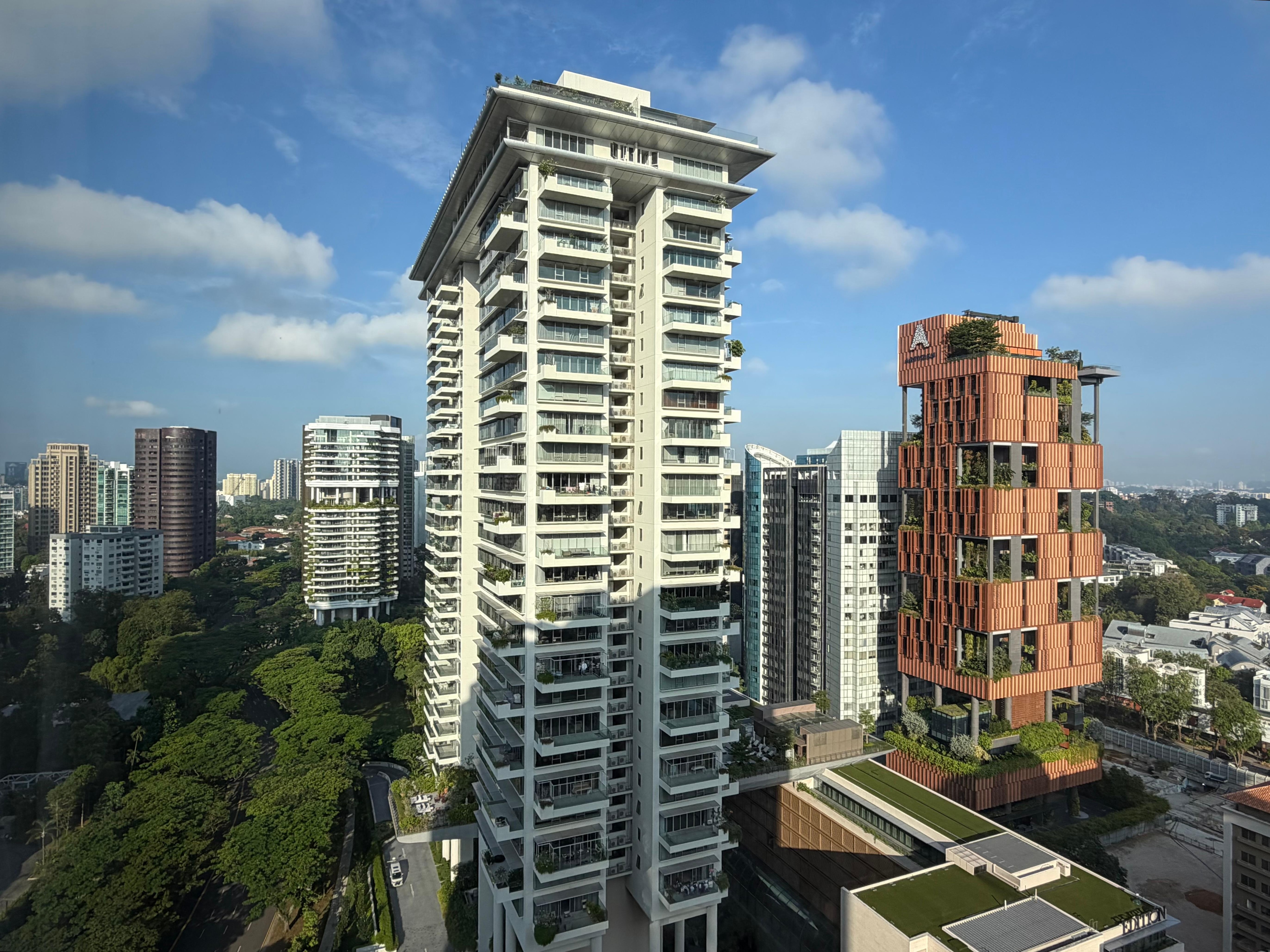 View from our room on the 18th floor