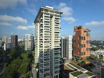 View from our room on the 18th floor