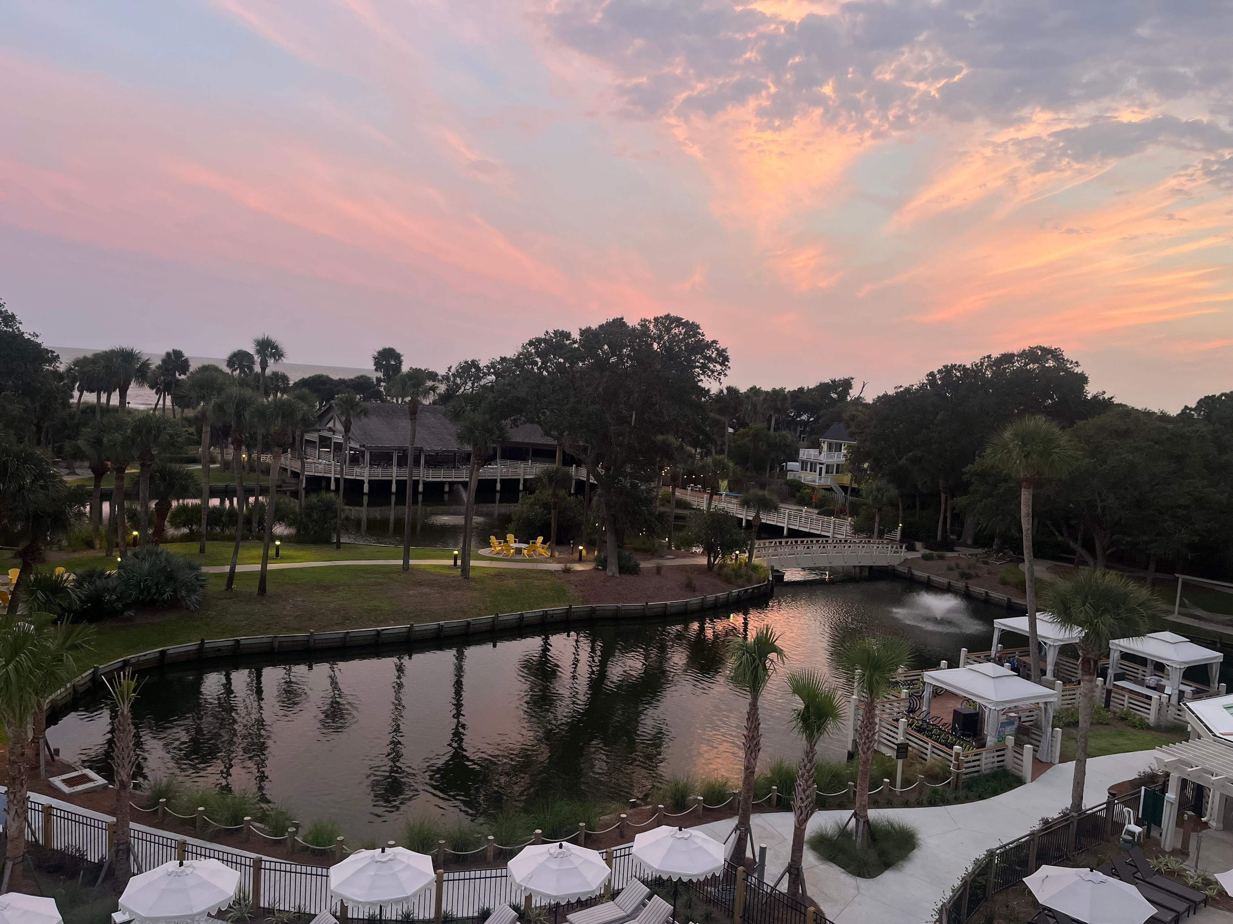 Sunset from our balcony 
