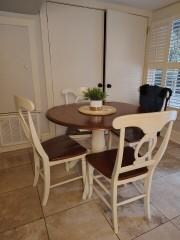 Dining area. Notice the closet doors that would not close.