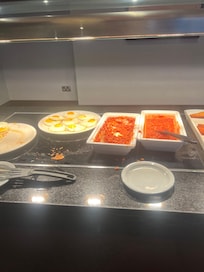 The eggs and beans at there worse