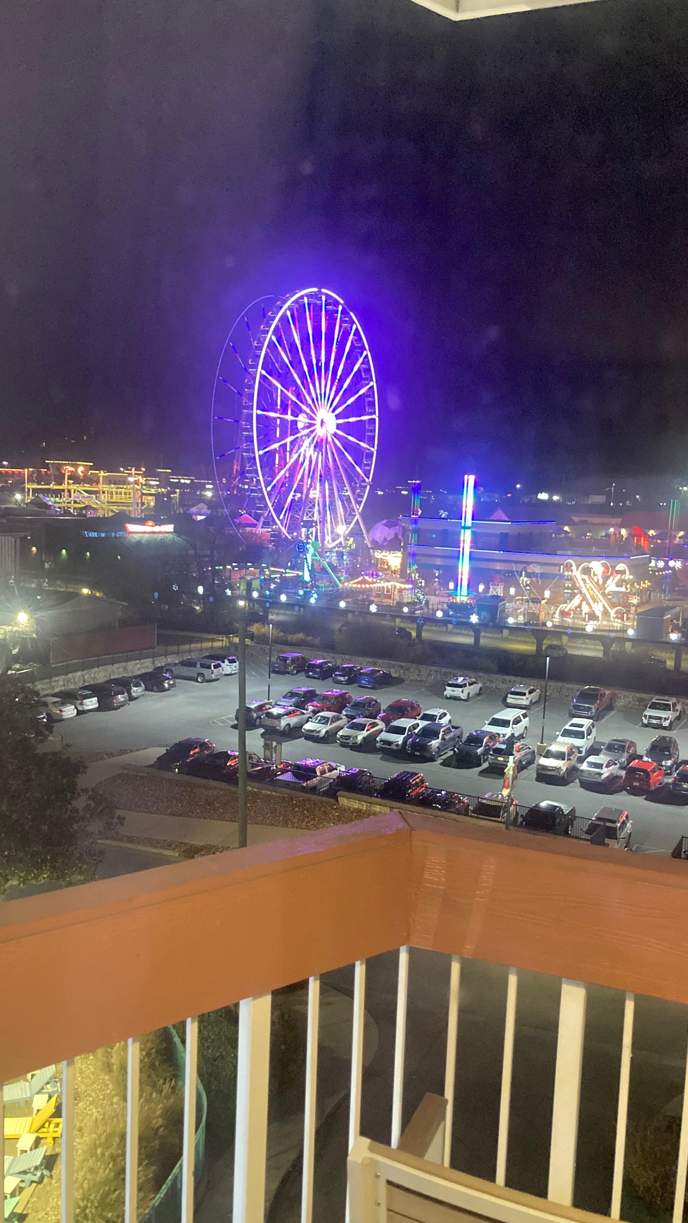 This was from our balcony 