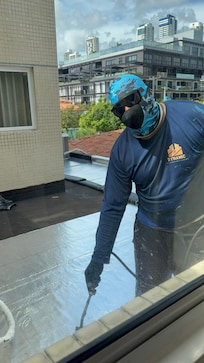 Manutenção na laje e splits as 6h da manhã!!!