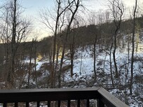 View of the slopes from house.