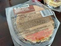 pancake sandwich delivered thawed
the night before the
intended breakfast thawed out.