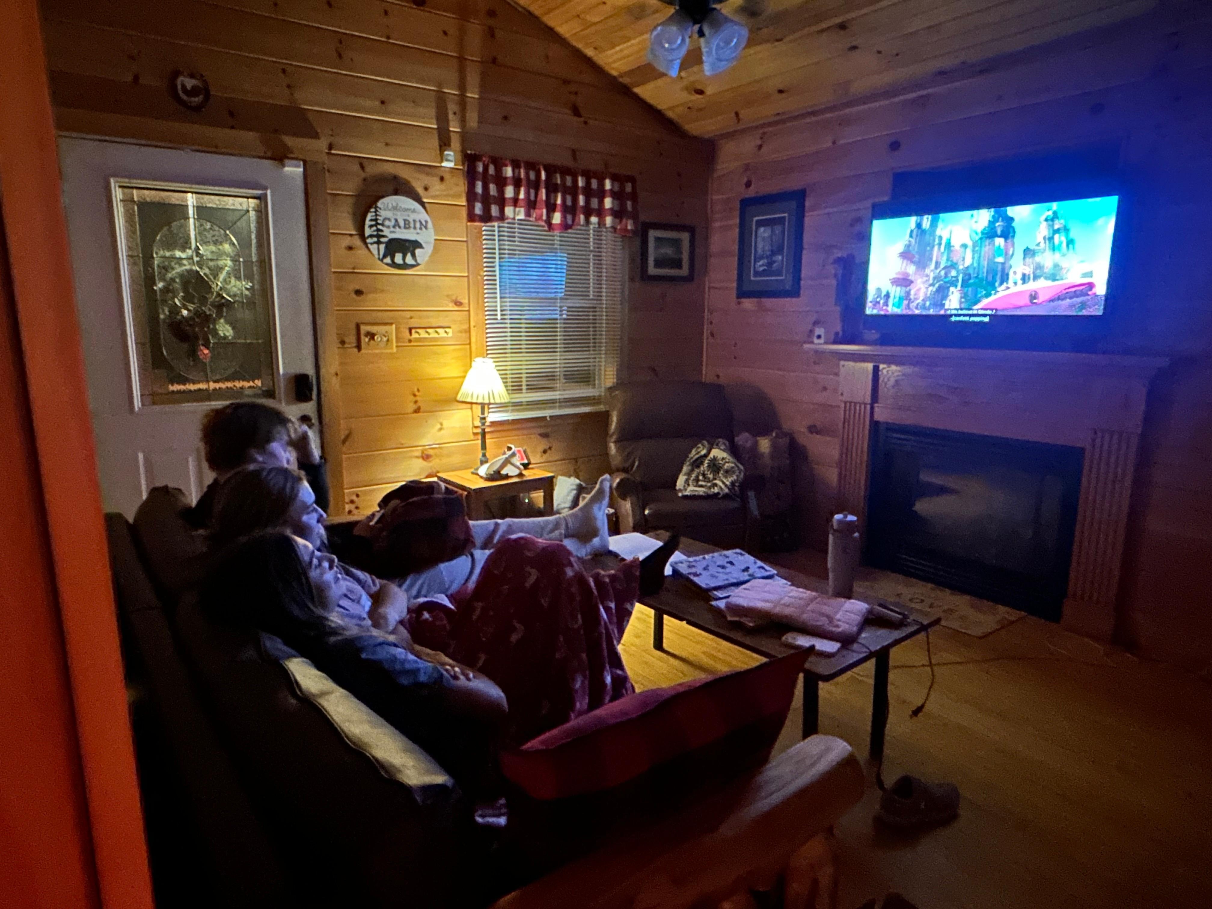 Spacious enough for our 3 adult sized children. 