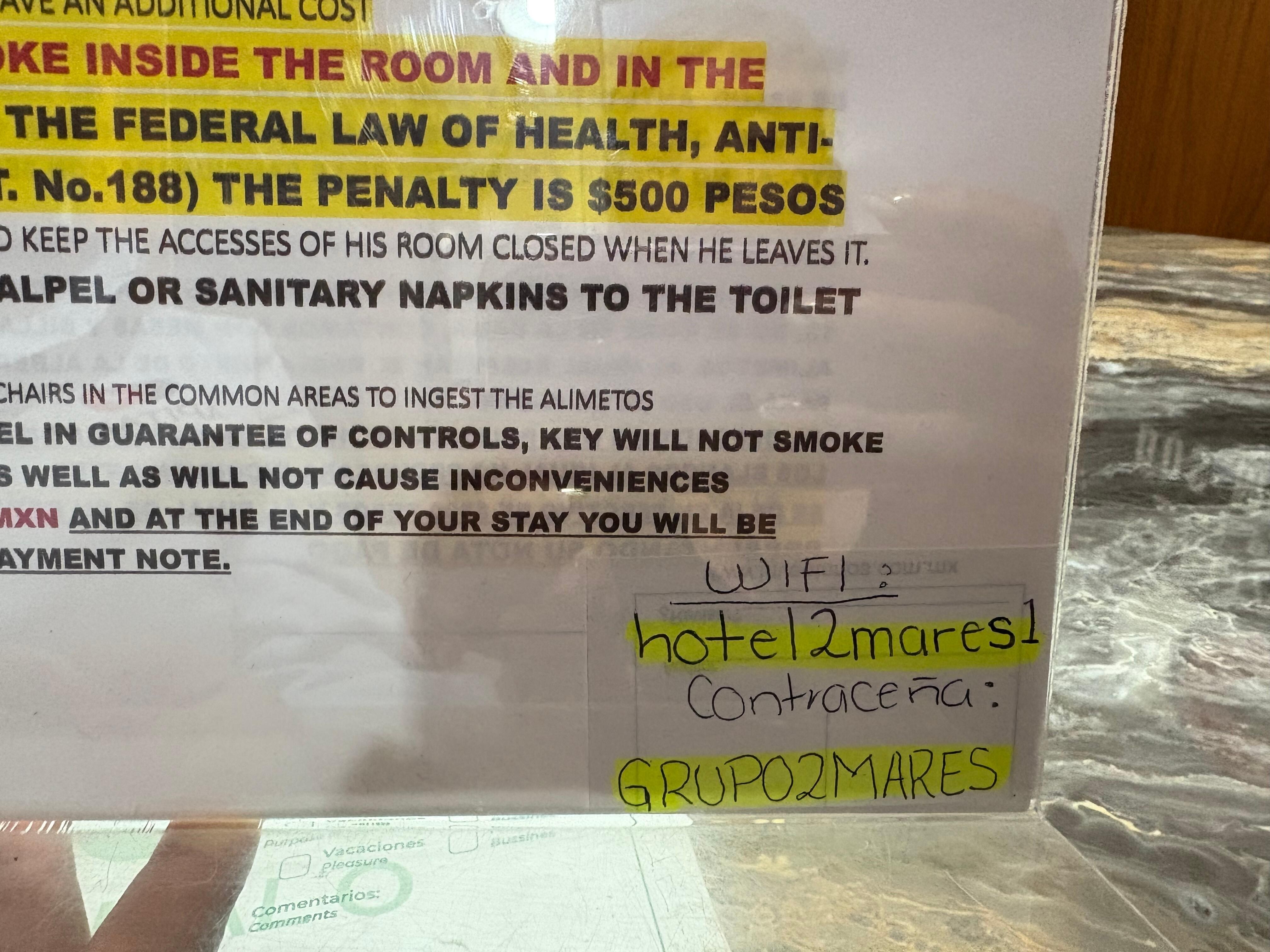 Besides your stay you have to leave a deposit of $500 in case you don’t throw the toilet paper in the trash can , misplaced the key , or smoke . 