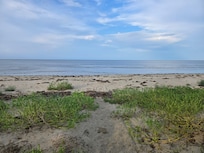 Beach behind the cottage