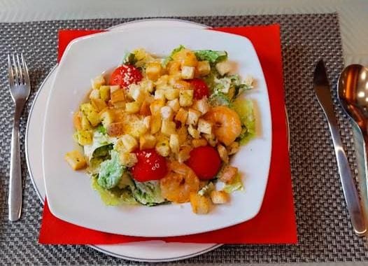 very good scampi salad