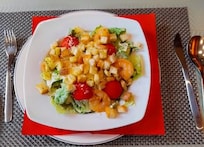 very good scampi salad