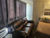 Sofa was so close to the bed it wasn't really function or usable.