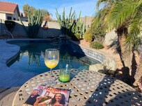 Small table perfect for coffee/breakfast