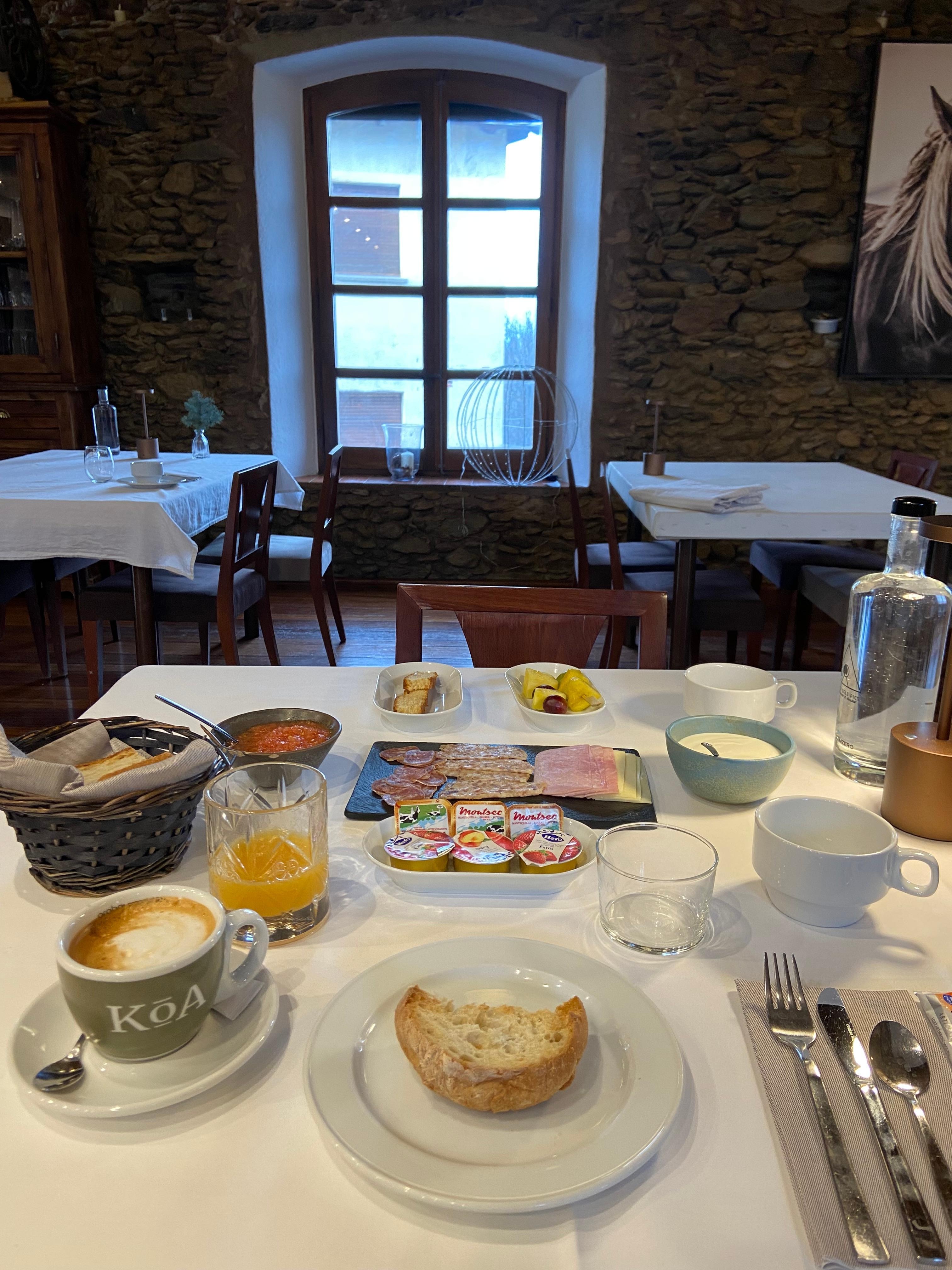 Nutritious breakfast included 