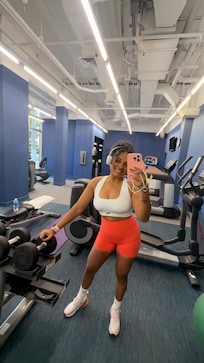 At Aloft gym - working out in my birthday! ☺️