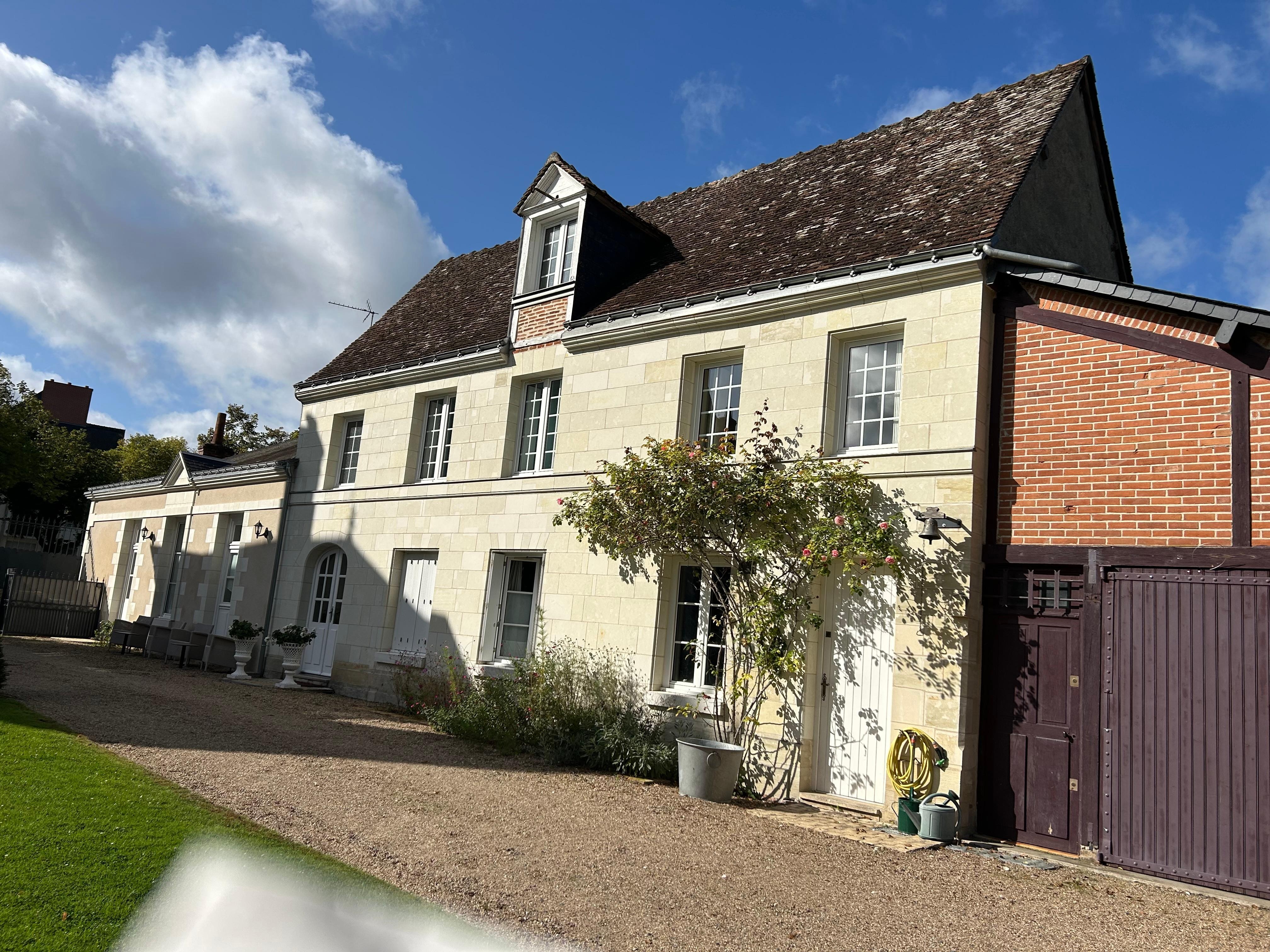 View of the house from the yard. 