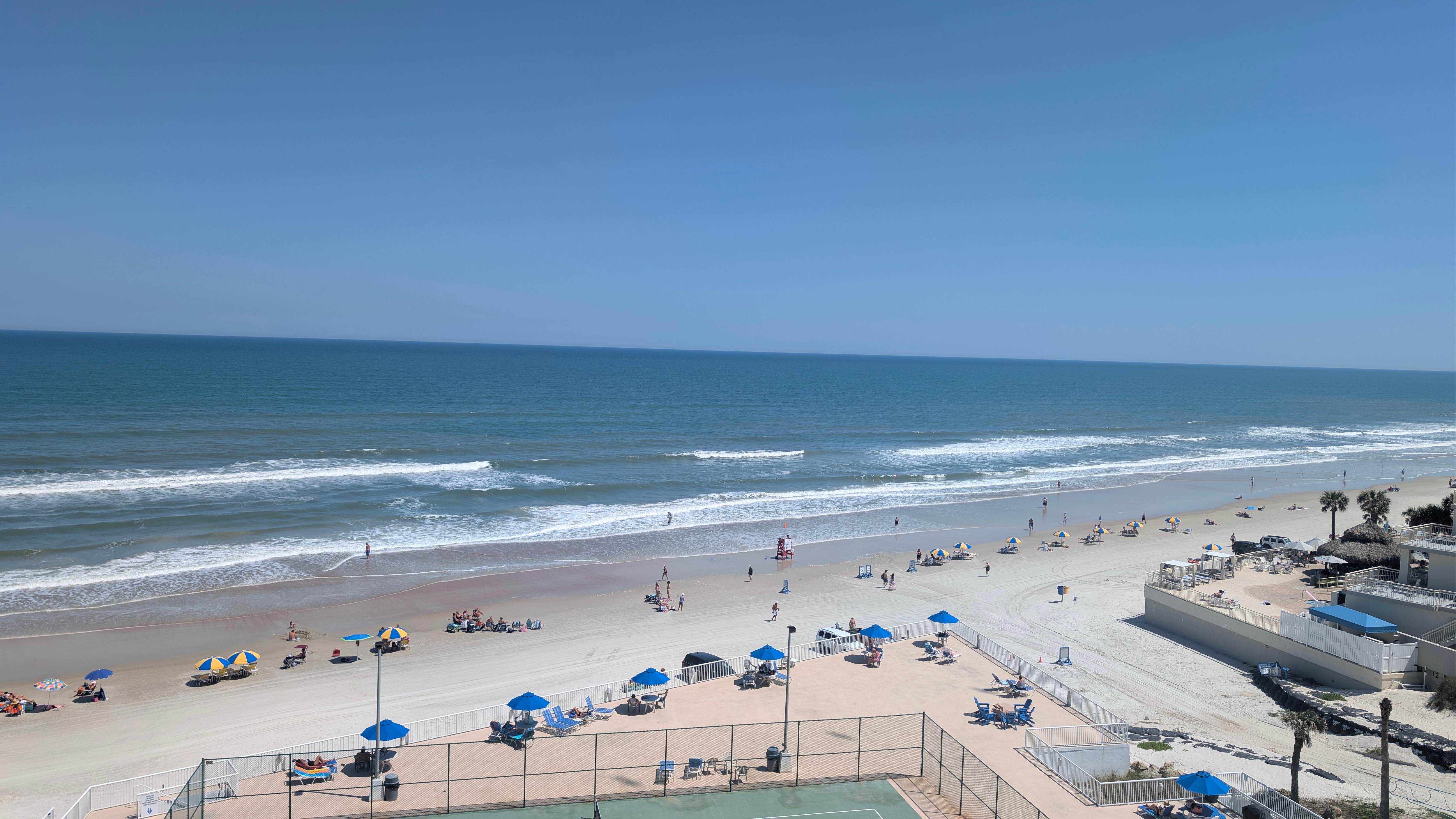Beach from balcony