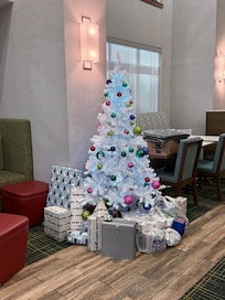 We even use their Christmas tree and had our families gather together and opened our presents.