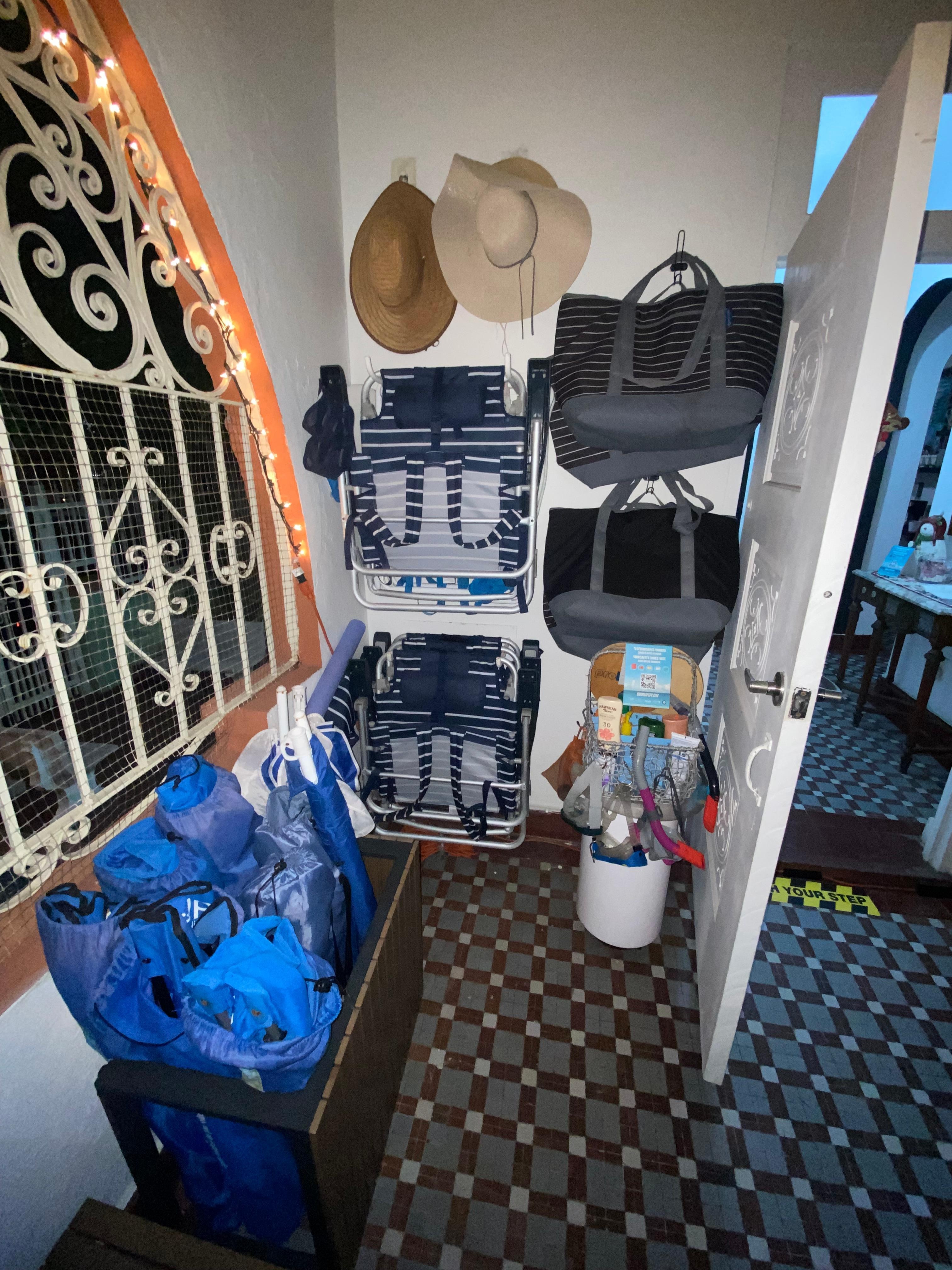 Love having all the beach supplies readily available