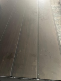 Dirty table upstairs