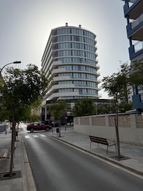 Hotellet sett fra gata.